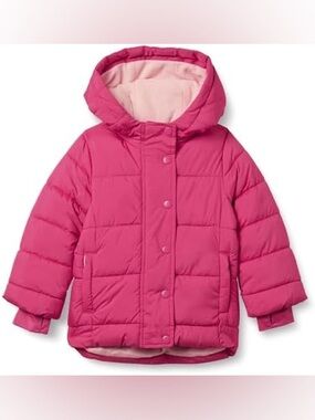 Amazon Essentials Pink Puffer Jacket
